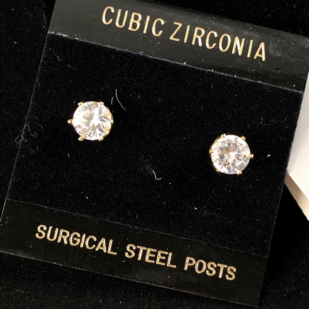 2CT TW cubic zirconia earrings